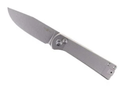 TwoSun Button Lock Pocket Knife Titanium Handle Plain Edge D2 Plain Edge TS358