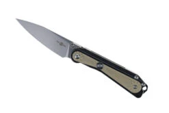 (Broken Tip) Open Box/Returned Of TwoSun Wong Design Front Flipper Pocket Knife Titanium Handle D2 Blade TS371-D2