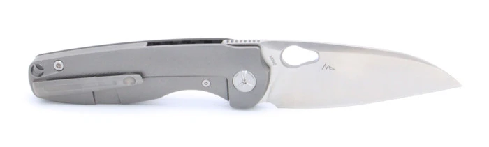 TwoSun TS129-M390 Frame Lock Knife Titanium + Carbon Fiber Handle Plain Edge Blade M390 4 TwoSun TS129-M390 Frame Lock Knife Titanium + Carbon Fiber Handle Plain Edge Blade M390 - Image 2