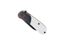 TwoSun Folding Knife Gray/Black Carbon Fiber Titanium G10 Handle S90V Black Coated Plain Edge TS204-BK -Cheap Twosun Store TS204 BK TwoSun 01 28977.1647444109