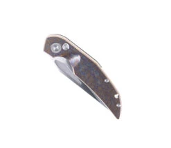 TwoSun Tepe Designs Button Lock Folding Knife Color Titanium Handle D2 Plain Edge TS210-Color -Cheap Twosun Store TS210 Color 03 75046.1673301872