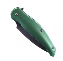 TwoSun Folding Knife Green Titanium Handle D2 Dagger Plain Edge TS248-GR-D2 -Cheap Twosun Store TS 248 GN04 18251.1676663383