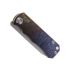 TwoSun Folding Knife Color Titanium Handle D2 Clip Point Plain Edge TS349-D2-COL -Cheap Twosun Store TS 349 CL 03 92671.1676570985