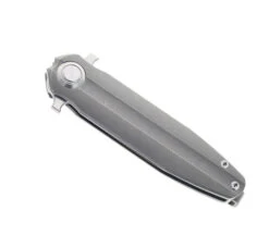 TwoSun Dagger Folding Knife Titanium Handle D2 Plain Edge TS307-Sand -Cheap Twosun Store TWOSUN 307 GREY 05 49721.1678736323