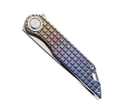 TwoSun Flipper Folding Knife Color Titanium Handle M390 Plain Edge TS308-Color -Cheap Twosun Store TWOSUN 308C 01 02131.1681925820