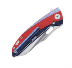 Two Sun Folding Knife Red/Black G10/Titanium Handle K110 Plain Edge TS432-Color -Cheap Twosun Store TWOSUN 432 COLOR 03 93484.1695134806