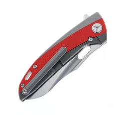 Two Sun Folding Knife Red/Black G10/Titanium Handle K110 Plain Edge Satin Finish TS432-Satin -Cheap Twosun Store TWOSUN 432 SATIN 03 01238.1695134858