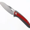 Two Sun Folding Knife Red/Black G10/Titanium Handle K110 Plain Edge Satin Finish TS432-Satin -Cheap Twosun Store TWOSUN 432 SATIN 05 28407.1695134858