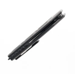 TwoSun Folding Knife Flipper Titanium Handle M390 Clip Point Plain Edge TS45-M390