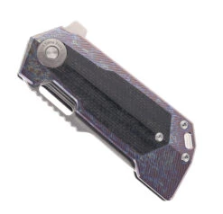 TwoSun David Chen TS500-COLOR Flipper Tanto Pocket Knife Micarta & Colored Titanium Handle -Cheap Twosun Store TWOSUN 500 D2 CLR 01 76627.1687810227