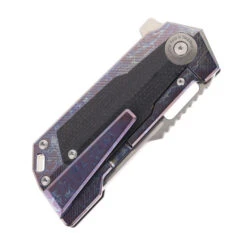 TwoSun David Chen TS500-COLOR Flipper Tanto Pocket Knife Micarta & Colored Titanium Handle -Cheap Twosun Store TWOSUN 500 D2 CLR 03 65629.1687810227