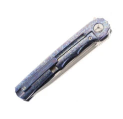 TwoSun Frame Lock Flipper Folding Knife Color Titanium Handle M390 Plain Edge TS89-M390-Color -Cheap Twosun Store TWOSUN 89 M390C 03 08288.1689173602