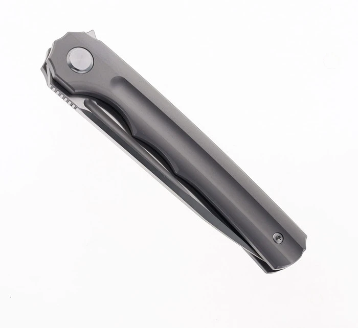 TwoSun TS89-M390 Frame Lock Flipper Folding Knife Titanium Handle Plain M390 Blade 5 TwoSun TS89-M390 Frame Lock Flipper Folding Knife Titanium Handle Plain M390 Blade - Image 3