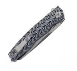 TwoSun TS16-G10 Folding Pocket Knife Black G10 Handle Plain D2 Satin Blade -Cheap Twosun Store TWOSUN TS16 G10 D2 03 98176.1688659566