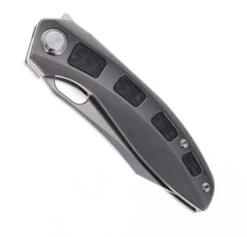 TwoSun Folding Knife Titanium/Carbon Fiber Handle M390 Plain Edge TS306-M390 -Cheap Twosun Store TWOSUN TS306 M390 01 78280.1692816728