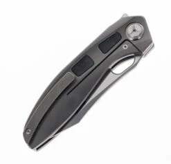 TwoSun Folding Knife Titanium/Carbon Fiber Handle M390 Plain Edge TS306-M390 -Cheap Twosun Store TWOSUN TS306 M390 03 50926.1692816728