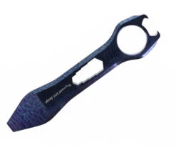 TwoSun Pry Bar Wrench Bottle Opener Multi-Tool Color Titanium Body Stonewash Finish EDC17 COL