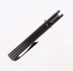 TwoSun TS416-D2 Flipper Pocket Knife Titanium & Red/Yellow G10 Inlay D2 Steel -Cheap Twosun Store TwoSun TS416 D2 05 39898.1696525211