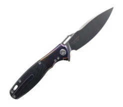 TwoSun Folding Knife Color Titanium/Carbon Fiber Handle M390 Plain Edge TS162-CF-COL -Cheap Twosun Store TwoSun TS 162 CL 02 39066.1673470594