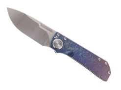 TwoSun Night Morning Pocket Knife Colored Titanium Handle D2 Plain Edge Blade TS346-COLOR